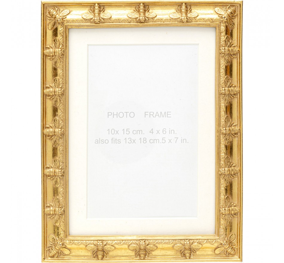 Picture Frame bees 16x20cm gold Kare Design