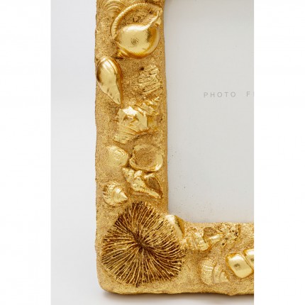 Picture Frame shells 20x25cm gold Kare Design