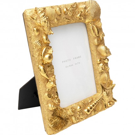 Picture Frame shells 20x25cm gold Kare Design