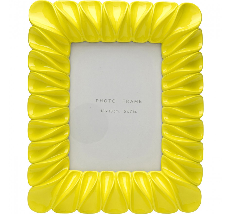 Cadre photo Sunrise 21x25cm jaune Kare Design