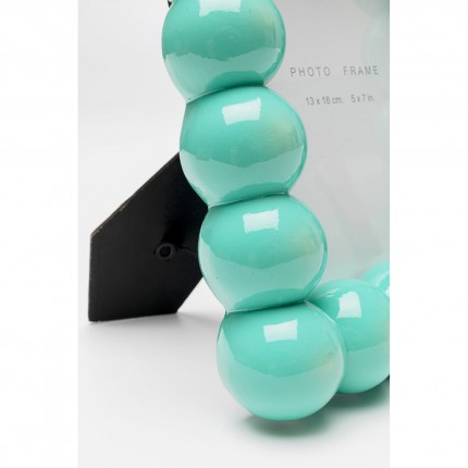 Cadre photo Bubble 19x23cm turquoise Kare Design