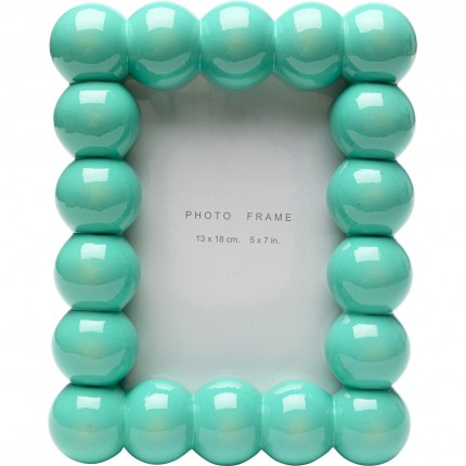 Cadre photo Bubble 19x23cm turquoise Kare Design