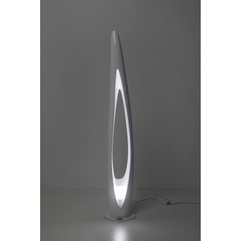 Lampadaire Flow Flame blanc 132cm