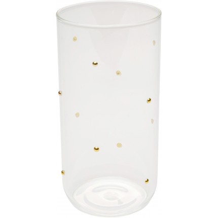 Verres hauts Glam Dots dorés set de 4 Kare Design