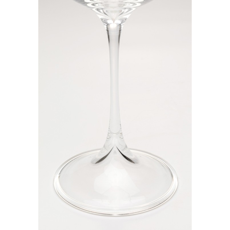 Verres à vin à pois argentés en relief - Glam Dots - Kare Design