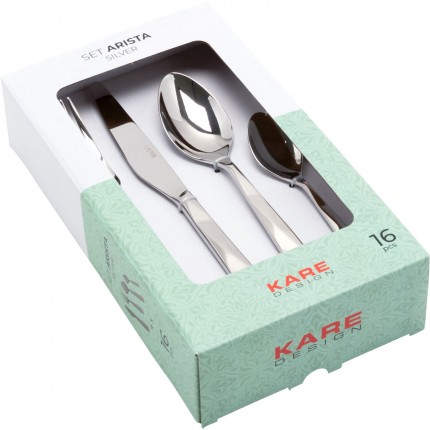 Cutlery Arista silver (16-part) Kare Design
