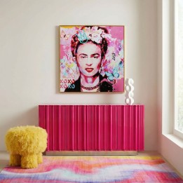 Buffet rose au relief ondulé - Stucco - Kare Design