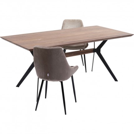Table Downtown 180x90cm walnut Kare Design