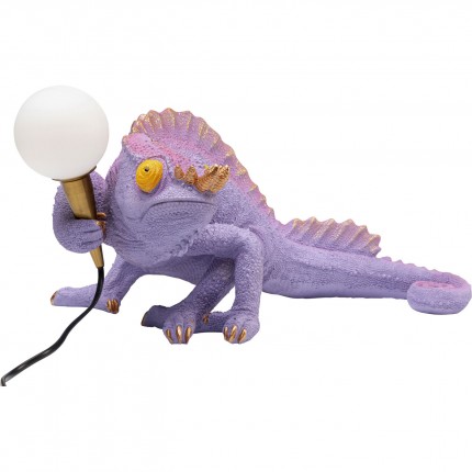 Lampe caméléon violet Kare Design