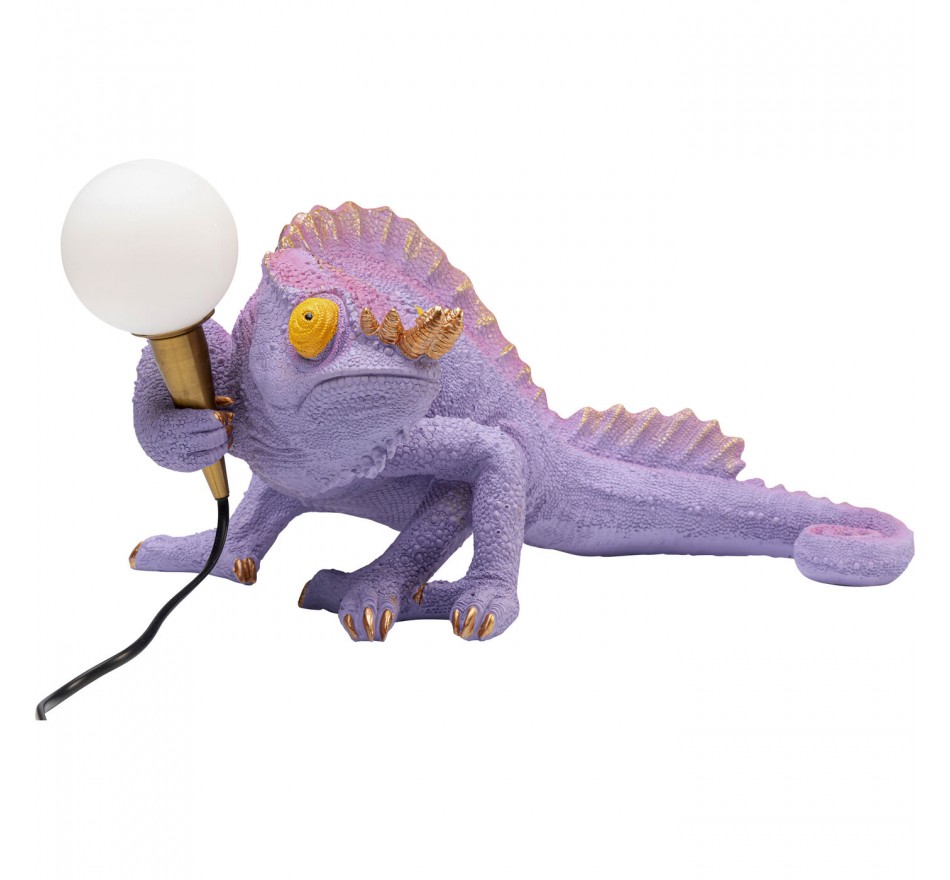 Lampe caméléon violet Kare Design