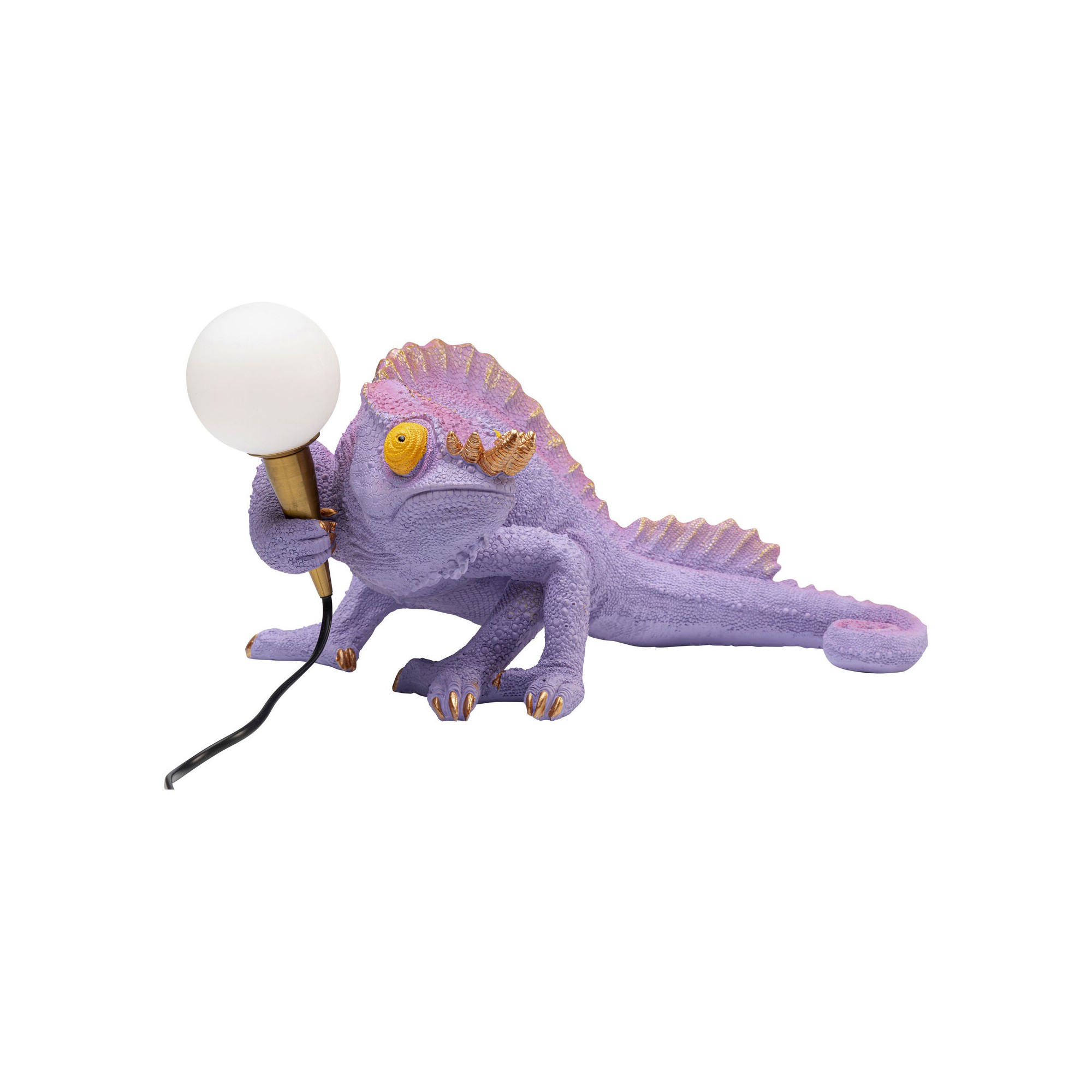 Table Lamp purple chameleon Kare Design