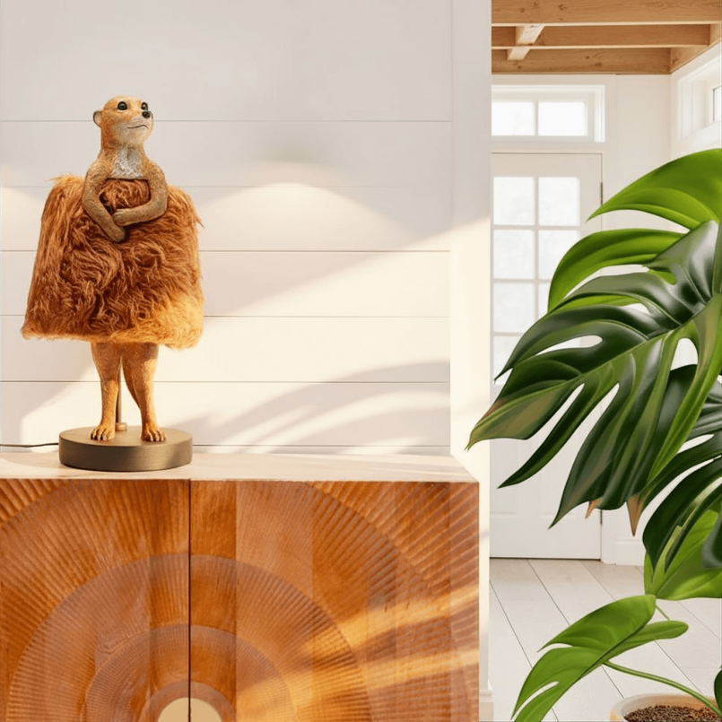Brown meerkat lamp - Animal Fluff - Kare Design