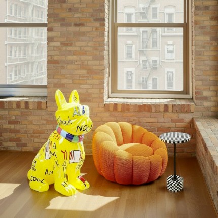 Table d'appoint Domero Chess 25cm noire et blanche Kare Design