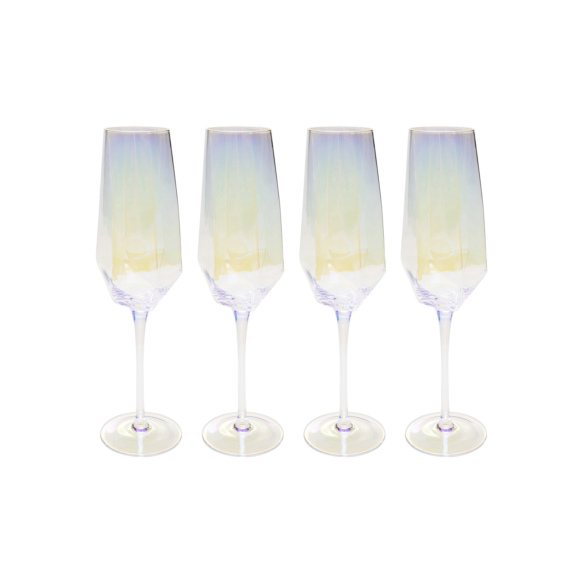 Champagne Glass Diamond (4/set) Kare Design