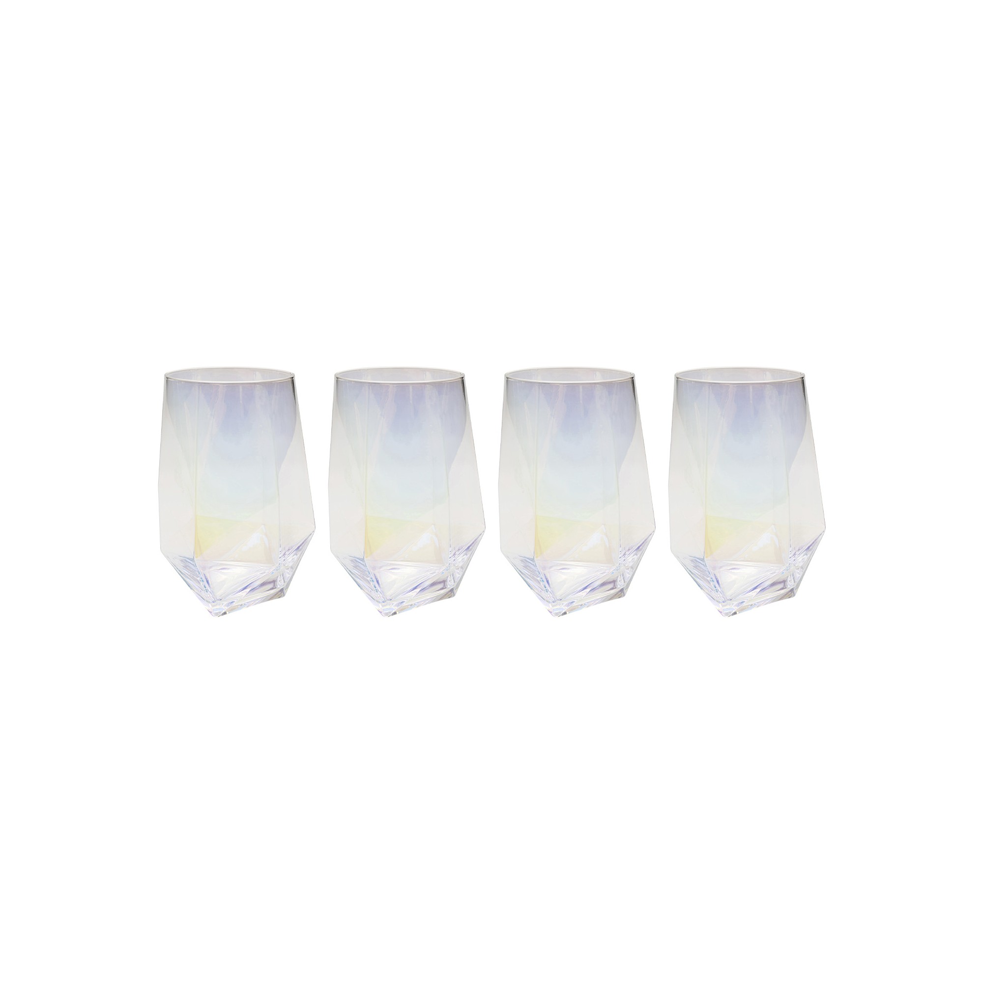 Verres à eau Diamond 15cm set de 4 Kare Design