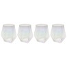 Water Glass Diamond 12cm (4/set) Kare Design