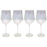 Red Wine Glass Diamond (4/set) Kare Design