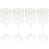 Wine Glass Glam Dots gold (4/set) Kare Design