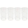 Verres hauts à pois dorés en relief - Glam Dots - Kare Design