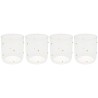 Verres à eau à pois dorés en relief - Glam Dots - Kare Design