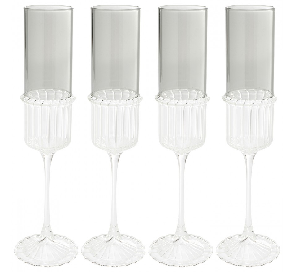 Champagne Glass Noelle (4/set) Kare Design