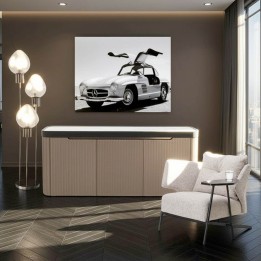 Fauteuil beige avec tablette noire - Taylor - Kare Design