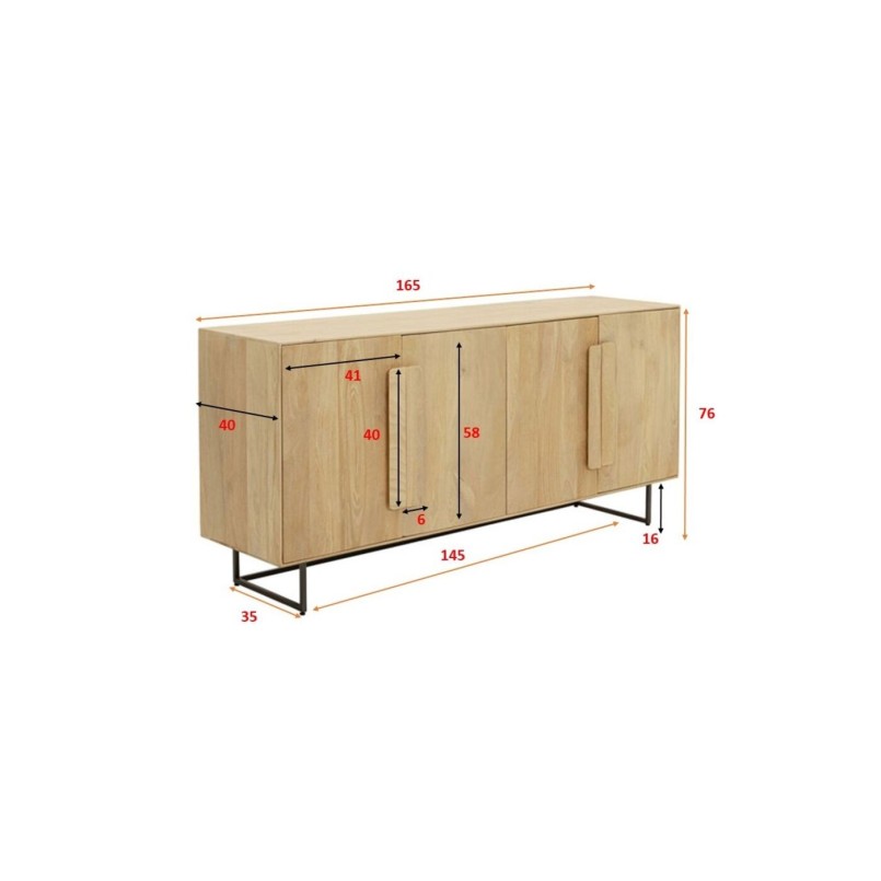 Buffet en bois - Mulino - Kare Design
