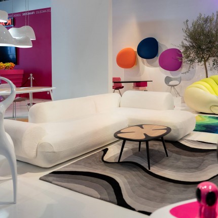 Corner sofa Soft white right Kare Design