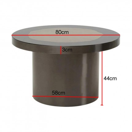 Table d'appoint Medallion 80cm Kare Design