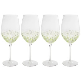 Verres à vin verts et blancs - Confetti - Kare Design