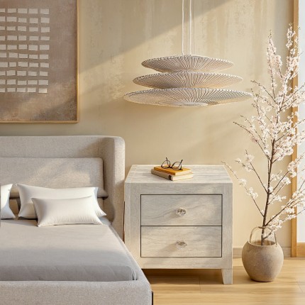 Chevet Travertino 2 tiroirs Kare Design