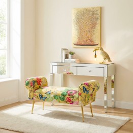 Banc jaune à fleurs - Wing Flower Fever - Kare Design