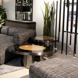 Table d'appoint ronde souche d'arbre - Medallion - Kare Design