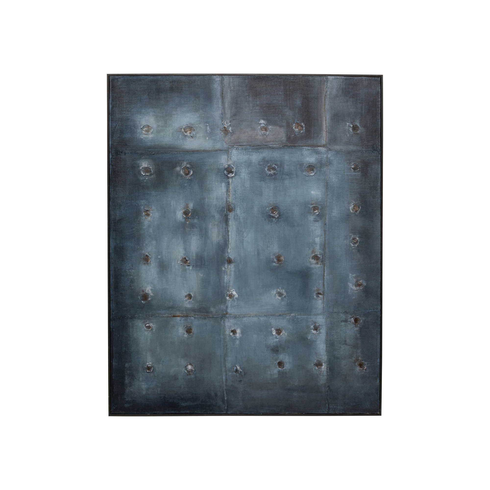 Tableau sur toile Moody bleu 150x120cm