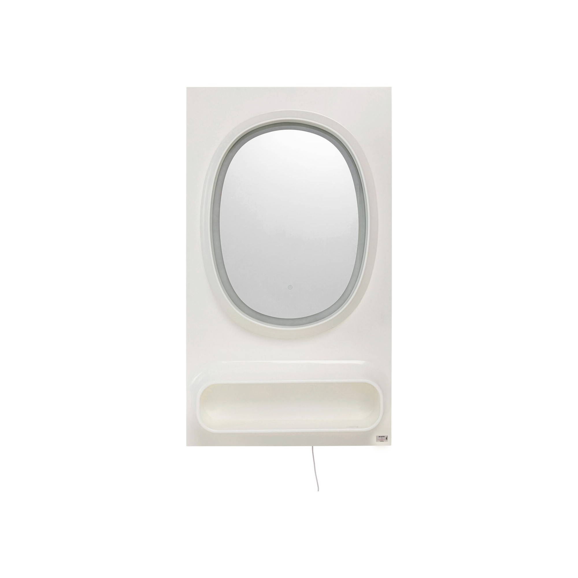 Miroir mural Aero LED blanc 80x141cm