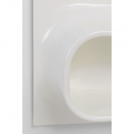 Miroir Aero LED 141x80cm blanc Kare Design