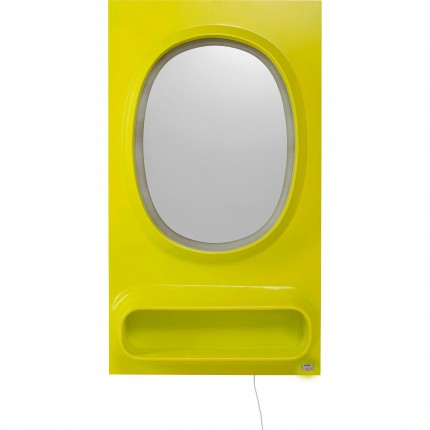Miroir Aero LED 141x80cm vert Kare Design