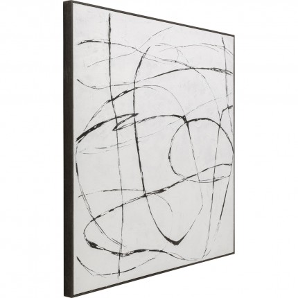 Canvas Picture 120x120cm white Kare Design