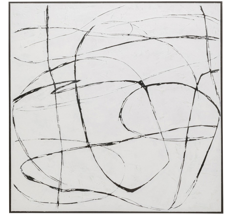 Canvas Picture 120x120cm white Kare Design