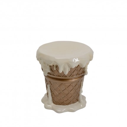 Tabouret glace 37cm vanille Kare Design