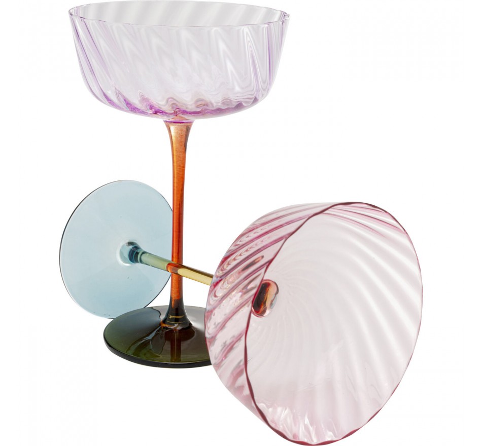 Flûtes à champagne Twist set de 4 Kare Design