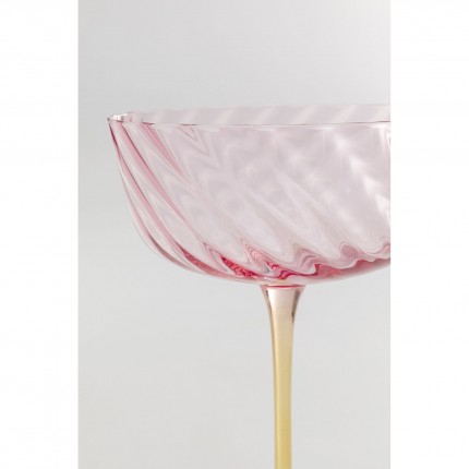 Champagne Glass Twist (4/set) Kare Design