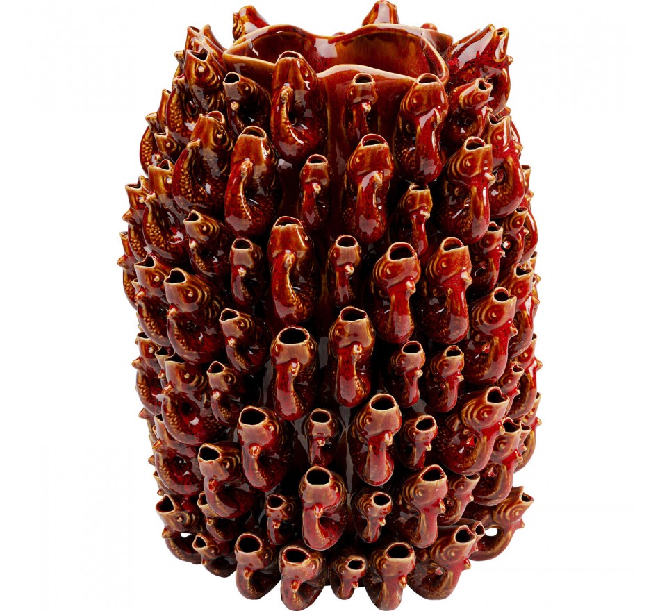 Vase poissons rouges 47cm Kare Design