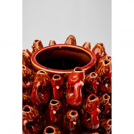 Vase poissons rouges 63cm Kare Design