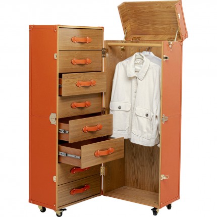 Wardrobe Trunk Monaco orange Kare Design