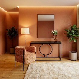Fauteuil orange - Lilja Melange - Kare Design