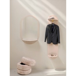 Tabouret-coffre tout doux beige - Lilja Soft - Kare Design
