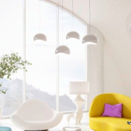 Suspension blanche en fibre de verre - Cloud Beam - Kare Design