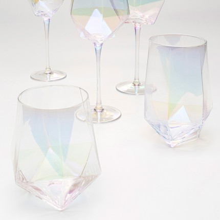 Verres à eau Diamond 15cm set de 4 Kare Design