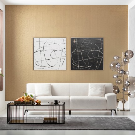Canvas Picture 120x120cm white Kare Design